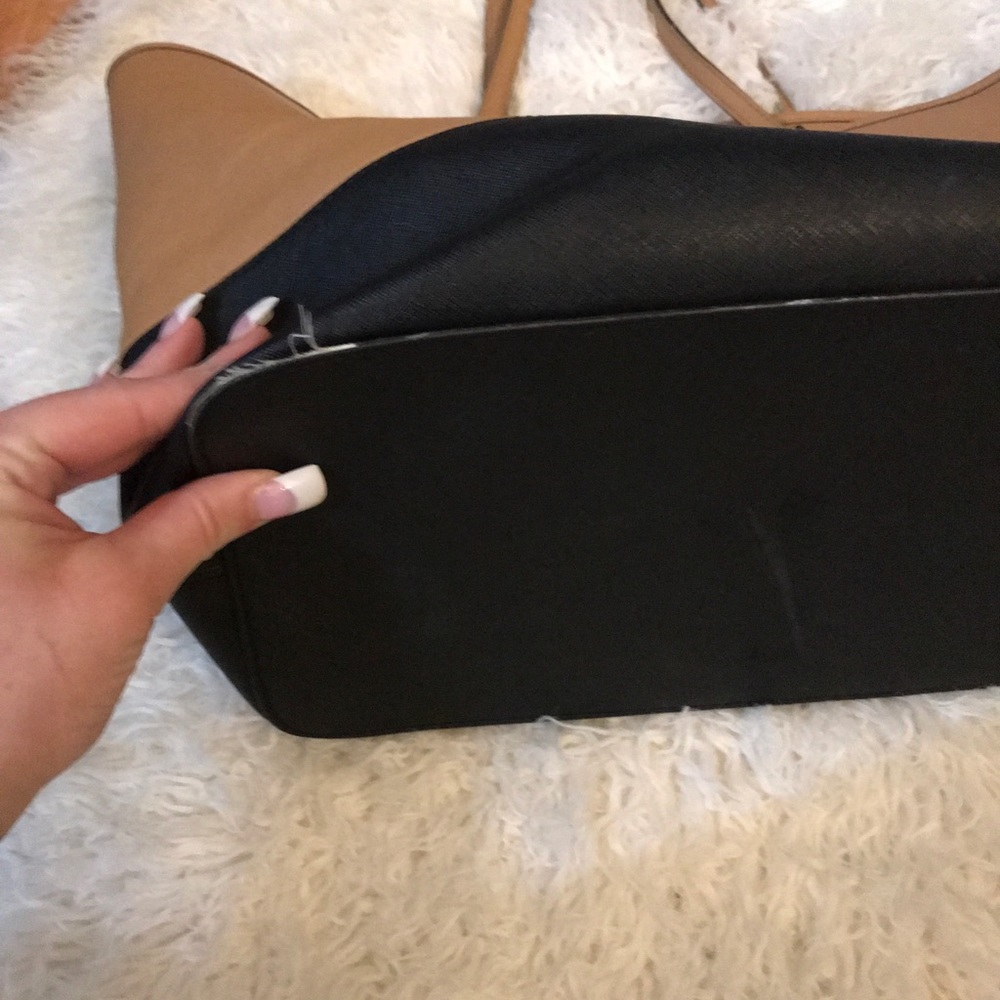 Authentic Michael Kors black & tan purse - Picture 5 of 8